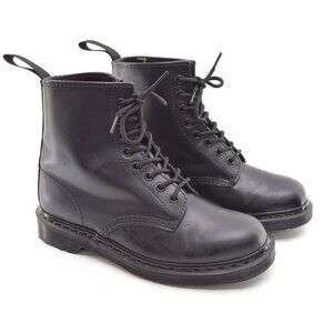 Men Dr. Martens 1460 Mono Black Combat Boots 42 / 9